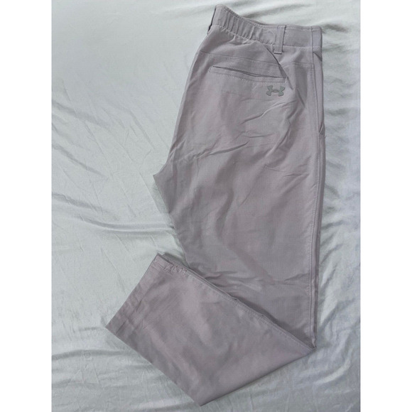 Under Armour Flat Front Flex Waist Microfiber Golf Pants. Men's 34X30, GUC!! - Picture 1 of 9